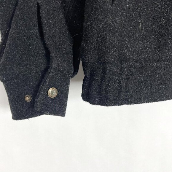 Columbia Wool Blend Classic Bomber Jacket. Quilted Lining. Charcoal Grey. Size M - Picture 4 of 15